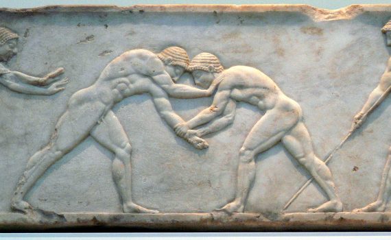 Basis eines Athletengrabes. 510 v. Chr.